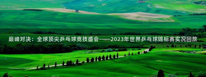 绿茵体育直播平台：巅峰对决：全球顶尖乒乓球竞技盛会——2023年世界乒乓球锦标赛实况回放