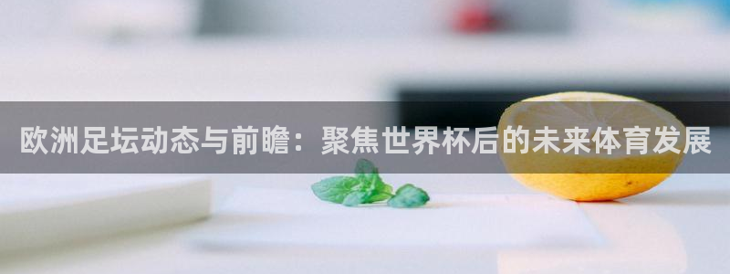 绿茵直播体育在线观看：欧洲足坛动态与前瞻：聚焦世界杯后的未来体育发展